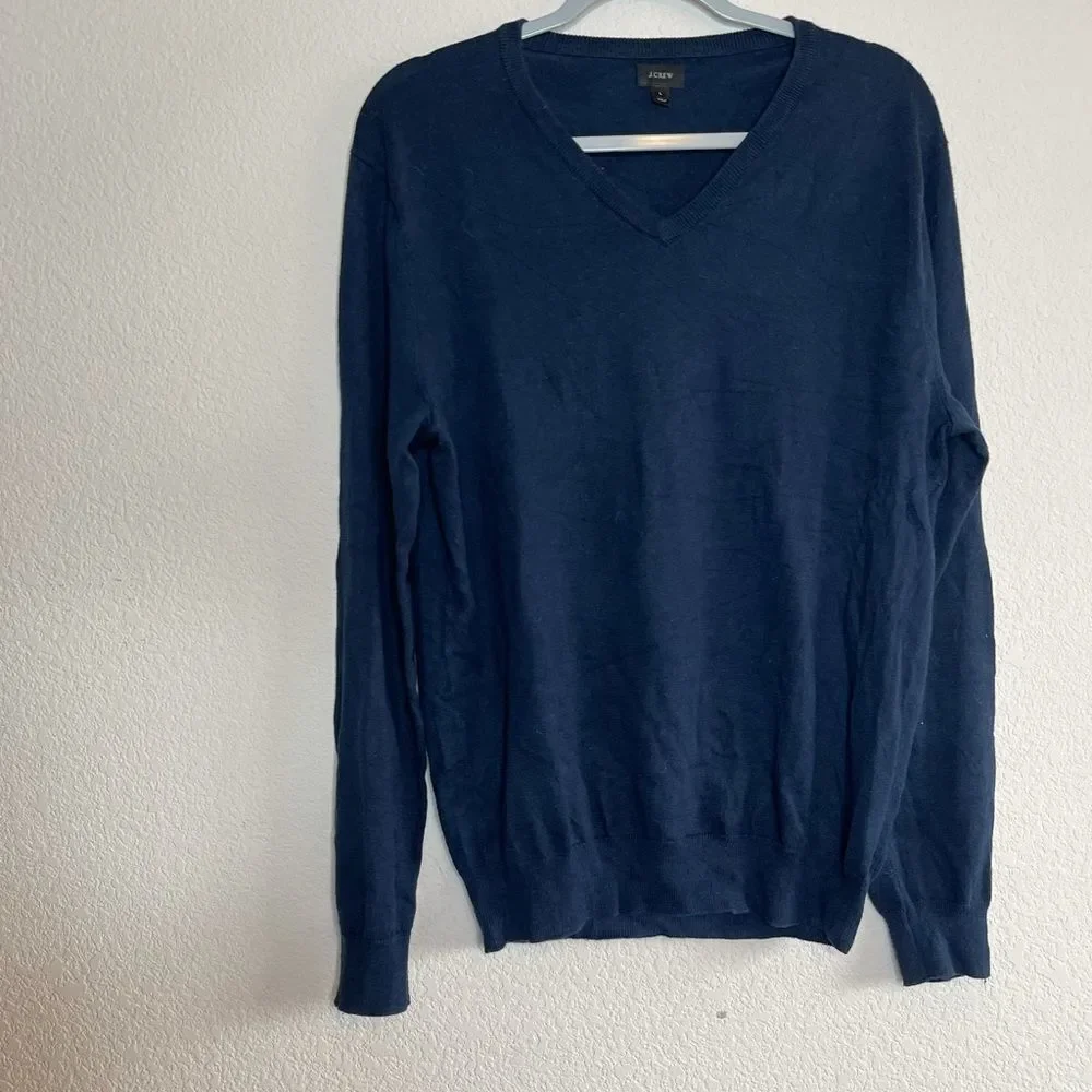 J crew men’s‎ cotton cashmere v neck sweater